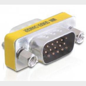 VGA könsbyteadapter Sub-D HD15 hane> hane