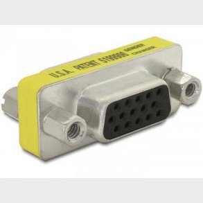 VGA könsbyteadapter Sub-D HD15 hona-hona
