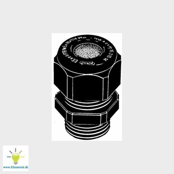 Forskruning ATEX M20 Sort (EX e) polyamid 10-14