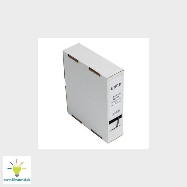 Unite krympeflex minibox med lim 6/2 mm sort 3,5 m