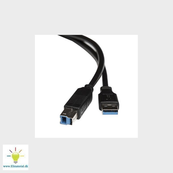 USB 3.0-kabel A/han-B/han 1,5m LSZH