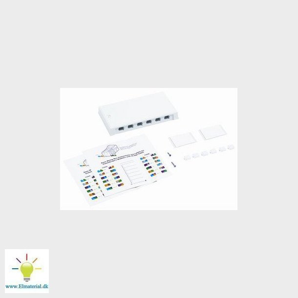 Vgboks M112 for 12xMGS modular jack Systimax hvid