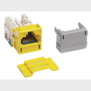 Modular jack Kat6A MGS600 gul