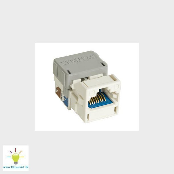 Modular jack Kat6A MGS600 hvid PK100