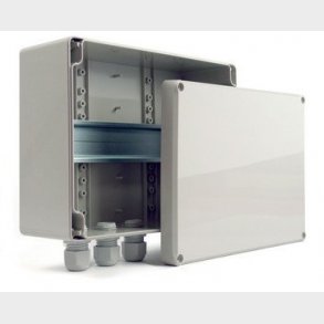 Montage kasse med DIN-skinne IP65