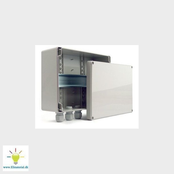 Montage kasse med DIN-skinne IP65