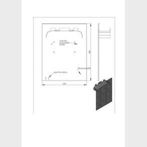 Bagplade FE594 til BUDI/FIST-GCO2-FD