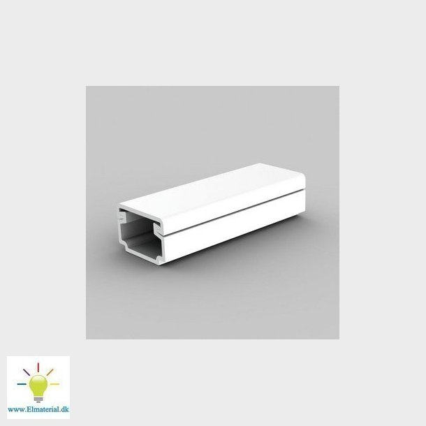 Unite kabelkanal LH 15X10 hel kasse  128M (Hvid)