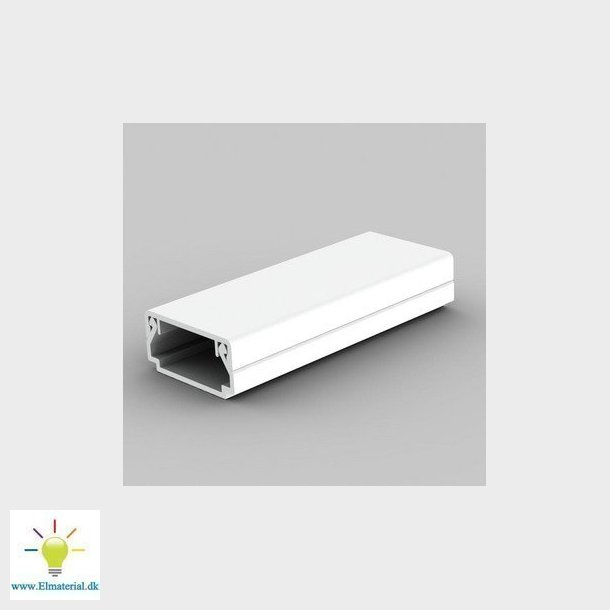 Unite kabelkanal LHD 20x10 HF hel kasse  96M (Hvid)