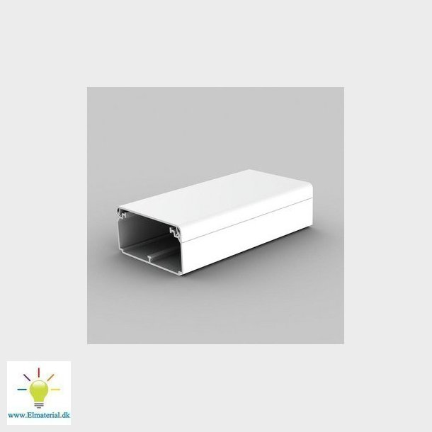 Unite kabelkanal EKD 80x40 HF hel kasse  10M (Hvid)