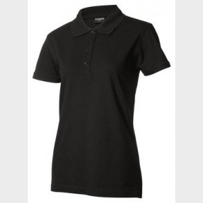 Polo shirt dame sort - S / LM logo