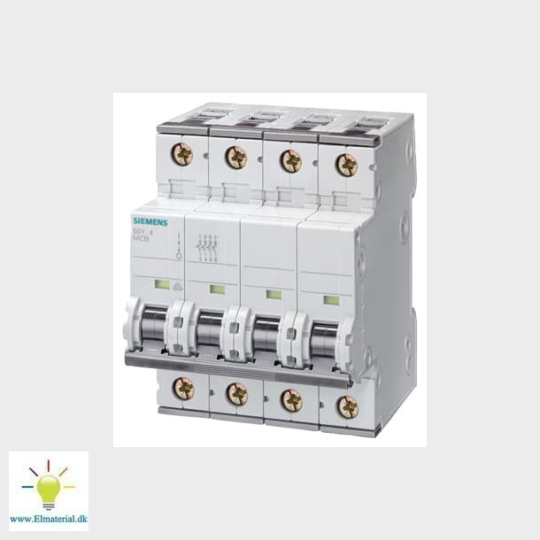 Automatsikring B 6A 3P+N 6Ka