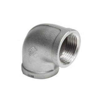 Vinkel 90&deg; syrefast 11/4 muffe/muffe AISI316/CF8M