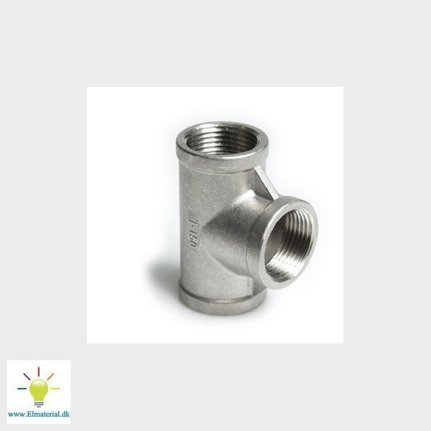 Tee syrefast 3/8 AISI316/CF8M