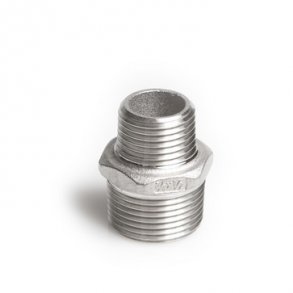 Brystnippel syrefast 3/4x1/2 AISI316/CF8M