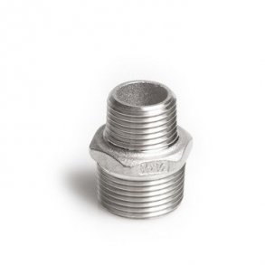 Brystnippel syrefast 11/2x3/4 AISI316/CF8M