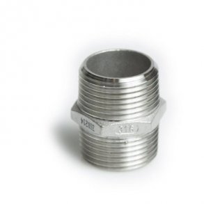 Brystnippel syrefast 11/2 AISI316/CF8M