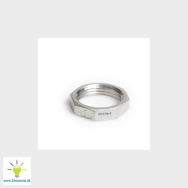 Kontramtrik 6 kant syrefast 11/2 AISI316/CF8M