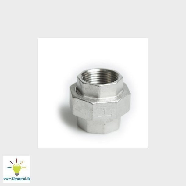 Union syrefast 1/4 muffe/muffe AISI316/CF8M