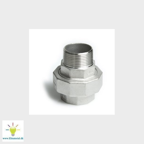 Union syrefast 1/4 muffe/nippel AISI316/CF8M