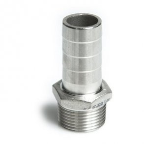 Slangenippel syrefast 11/4x33 AISI316/CF8M