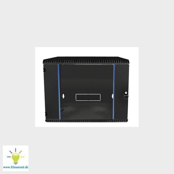 Vgrack 600x600x600 12U glasdr sort