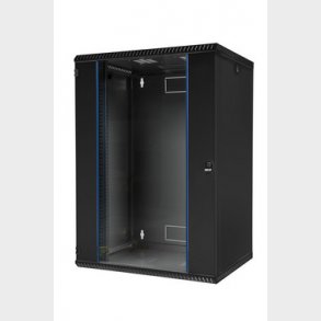 Vgrack 600x500x730 15U glasdr sort