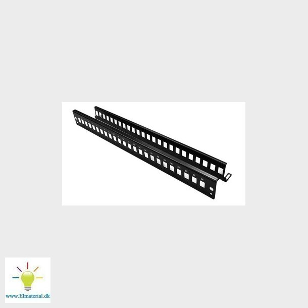 VENI Fiber forplade for 24xSC Simplex 1HE sort
