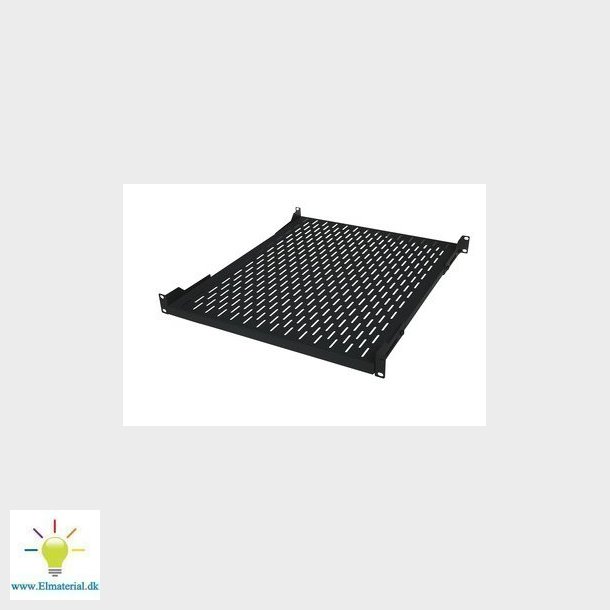 Fast hylde 19" 4 punkt D=450-800 sort
