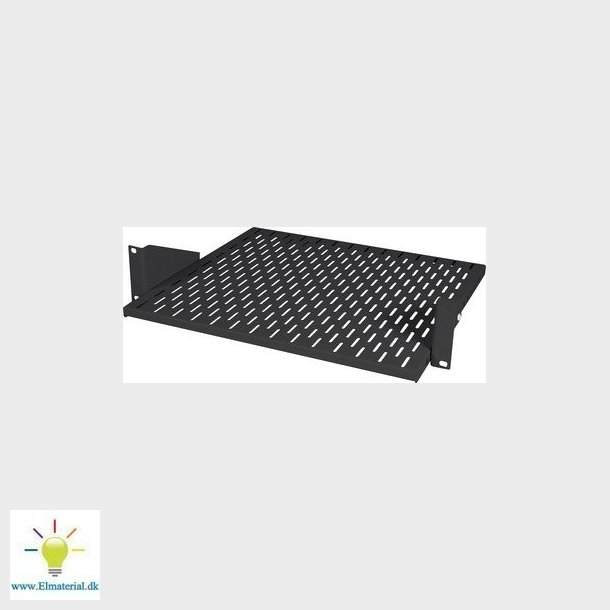 Modem hylde med dybde justering D=400 2U sort