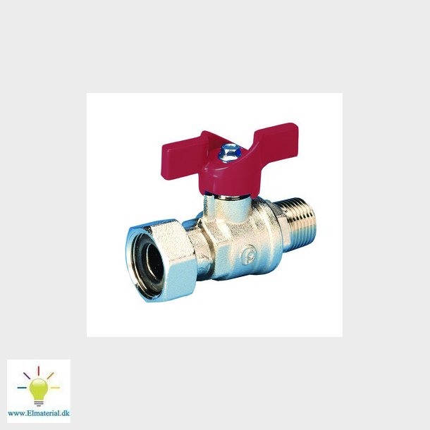 Pettinaroli kuglehane med rdt T-greb omlber/nippel 34" x 12"