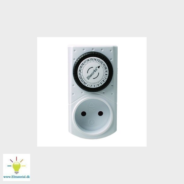 Dgnur mini timer mekanisk, hvid