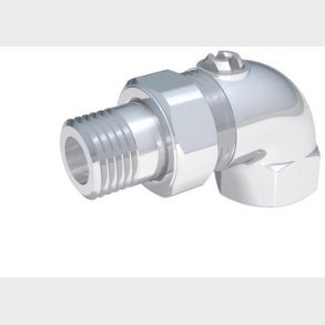 Radiatorforskruning med afsp�rring vinkell�bende 1/2