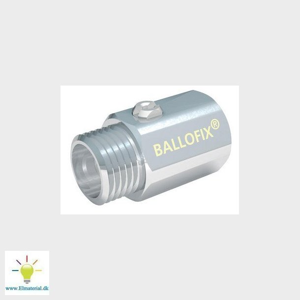 Ballofix uden hndtag muffe/nippel 3/8