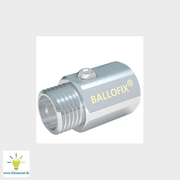 Ballofix uden hndtag muffe/nippel 1/4