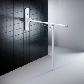 VALUE Toiletst�tte, 850 mm, med ben, h�jderegulerbar hvid