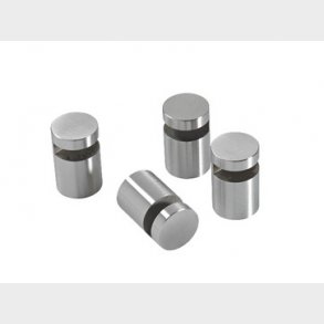 Pressalit spejlbeslag i s�t a 4 stk rustfrit st�l