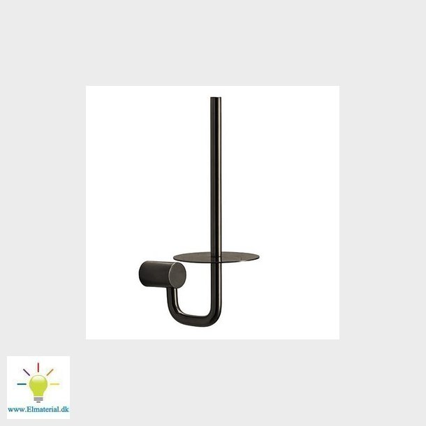 Pressalit reservepapirholder sort krom