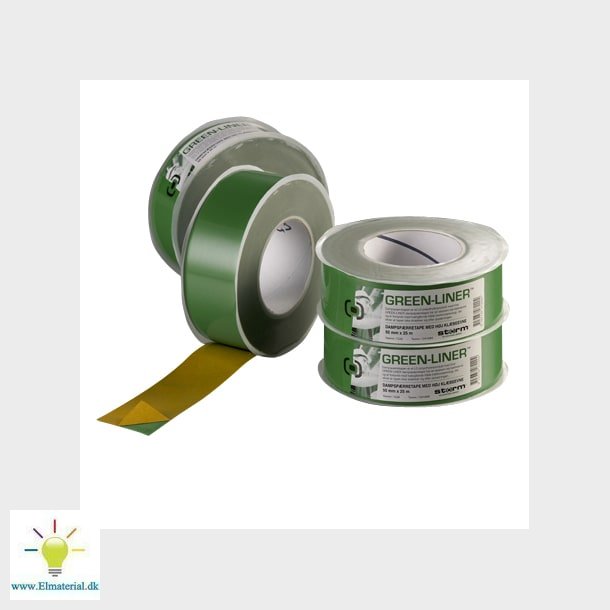 Dampsprretape 25Mx50Mm Grn