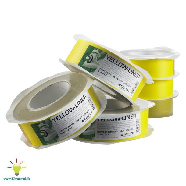 Dampsprretape 25Mx50Mm Gul