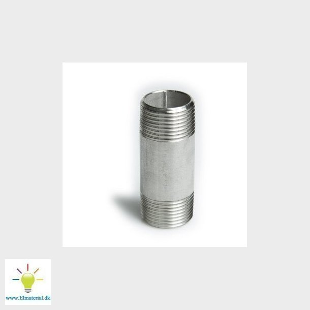 Nippelrr syrefast 1x150 mm AISI316