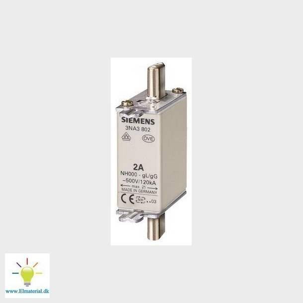 Nh-Sikring Nh000 80A Gl/Gg 500V