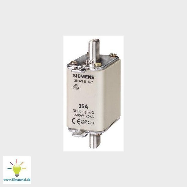 Nh-Sikring Nh00 63A Gl/Gg 500V, 3Na3822-7