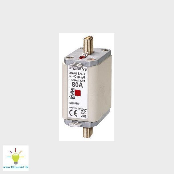 Nh-Sikring Nh00 125A Gl/Gg 500V, 3Na6832