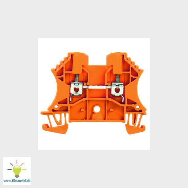 Gennemgangsklemme WDU 2,5 orange 102006