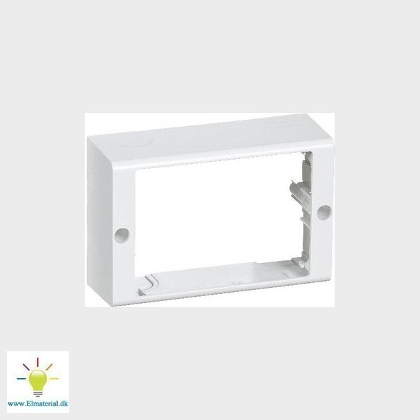 CLIC'LINE monteringsbox dobbelt, hvid
