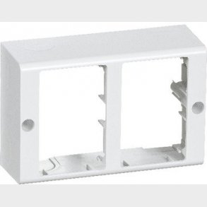 CLIC'LINE monteringsbox dobbelt delt, hvid