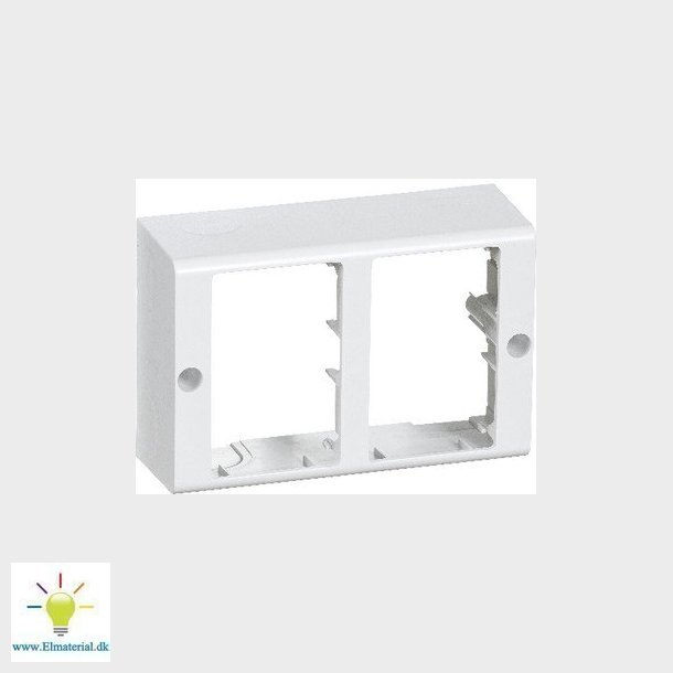 CLIC'LINE monteringsbox dobbelt delt, hvid