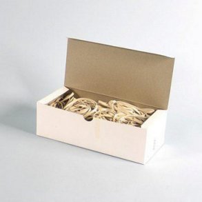 Gummib�nd hvid 5x120mm 500g/pak