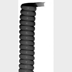 Spiralledning 3G1,50 pur sort 1500MM